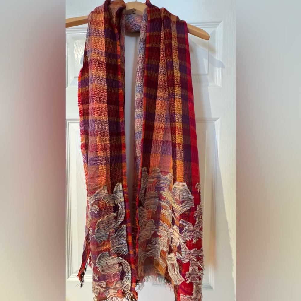 Anthropologie VisMaya Multicolor Woven Scarf